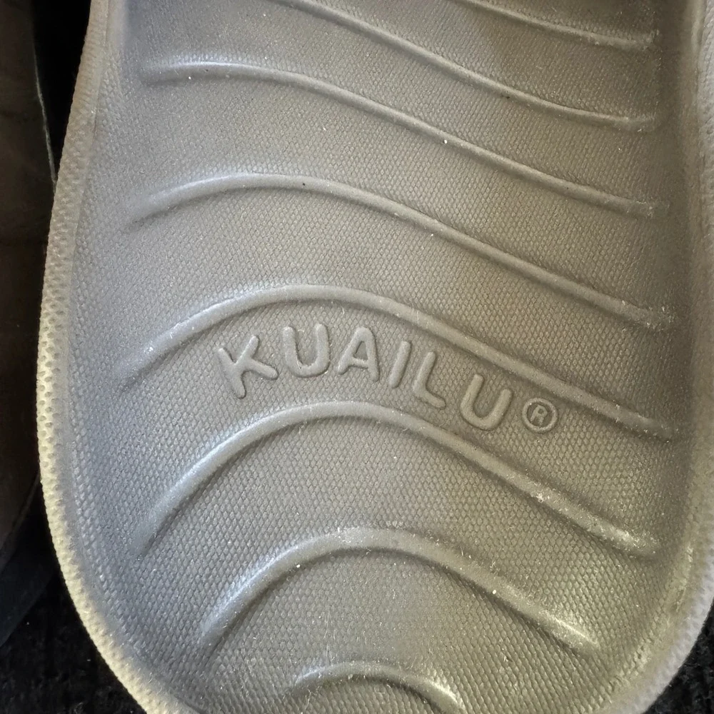Kuailu Mens Recovery Slide Sandals Brown‎ Size 13